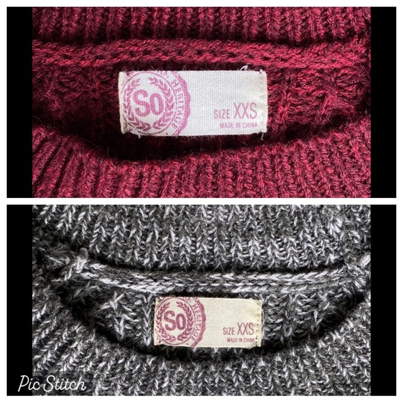 •SO• Long Sleeve Knit Sweater - Picture 11 of 12